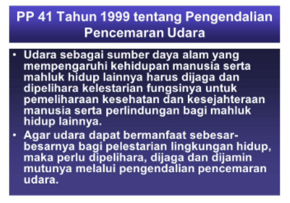 persetujuan teknis emisi udara